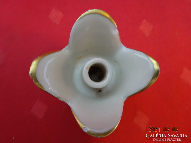 Bavaria német porcelán gyertyatartó, négy szirom formájú, magassága 3,7 cm. Vanneki!