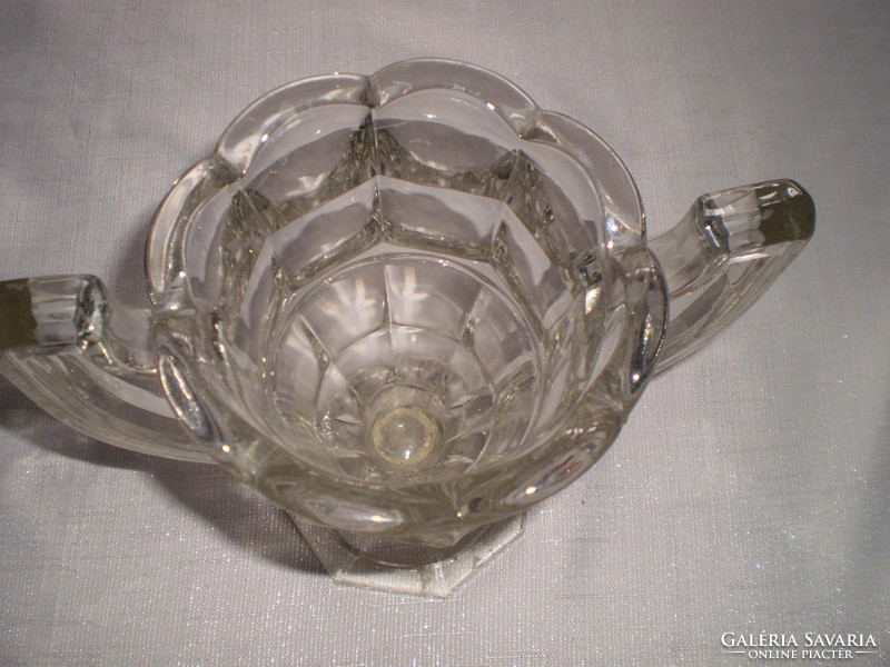 Old glass goblet or vase