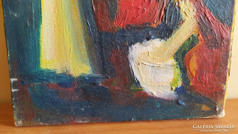 (K) Pálinkás Éva festmény    26x43 cm