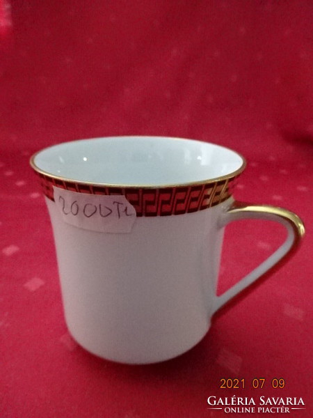 Thomas German porcelain coffee cup with gold border. He has!