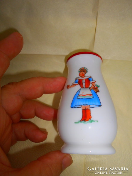 Opálüvegből kézi festéssel ibolya váza