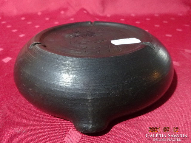 Corundum glazed ceramic ashtray, diameter 15 cm, vanneki!