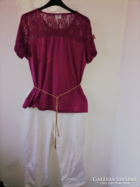 They are more beautiful than me plus size purple top lace elegant casual also 44 46 105 bust 65 length