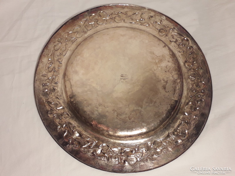 Rarity! Oscar Richter Engel von Berchem antique 900 silver bowl tray original marked