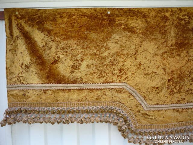 Golden velvet drapery, wall protector 200711
