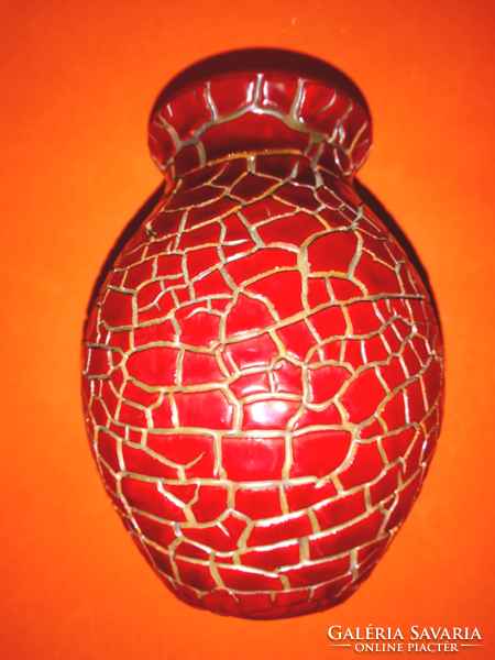 Zsolnay oxblood glaze bay vase