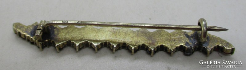 Wonderful antique garnet silver brooch