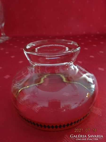 It can also be a glass compote ice cream cup with a golden rim. Avg. 9.5 Cm. 6 pieces for sale together. He has!