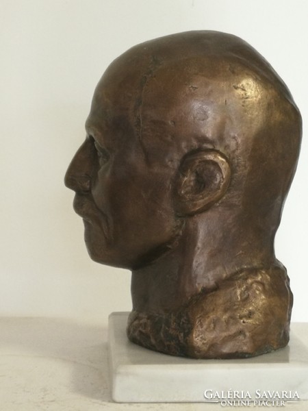 Bronze portrait.