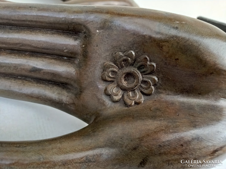 Antik buddha buddhista nagy bronz kéz 2 darab