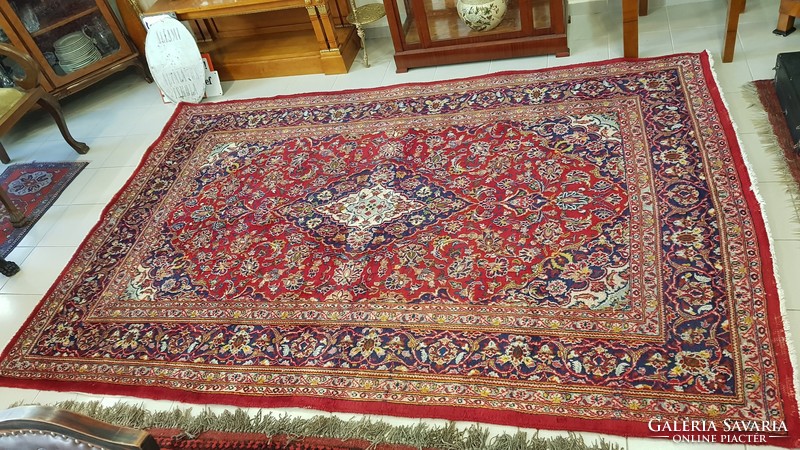 Iranian keshan hand-knotted wool rug 200 cm x 290 cm