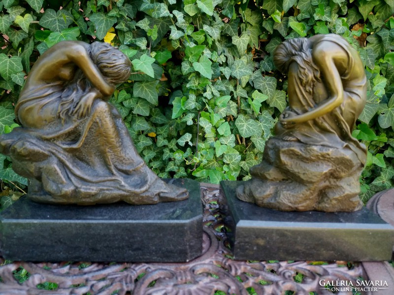 Resting lady sculpture bronze sculptures
