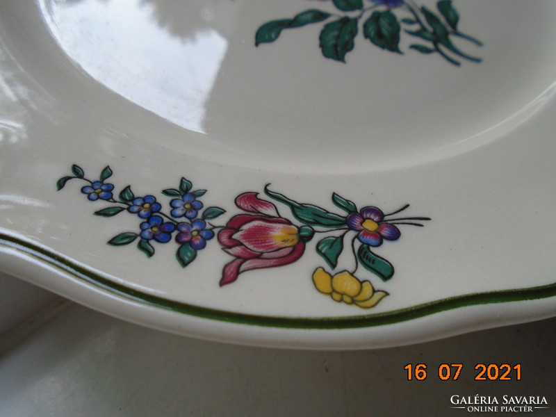 Villeroy&Boch ALT STRASSBURG rózsás virágos polikróm tányér,Merkúr jelzés,mosogató gépben is mosható