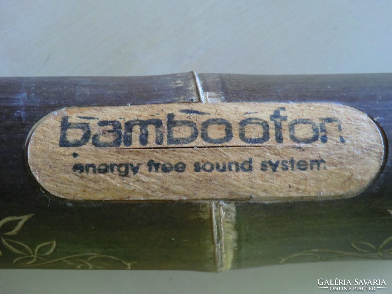 Ritkaság! Bamboofon Energy free sound system bambuszrúd telefon kihangosításához Önmagában is dekorá