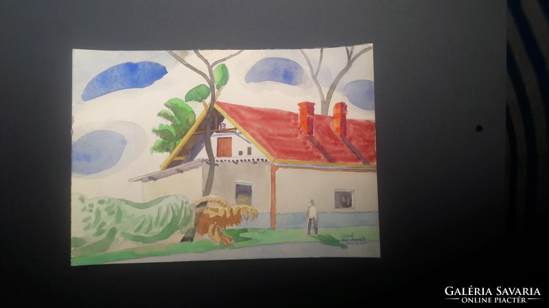 Gerő András: Kecskemét, 2003 - akvarell 30,5x21,5 cm