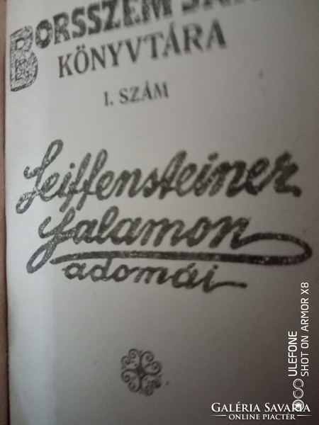 Steiffenstein Salamon adomái - kiváló állapotban - Borsószem Jankó kiadás 1920