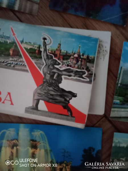 Moszkva-Leningrád 90 darabos képeslap gyűjtemény az 1970-es évekből