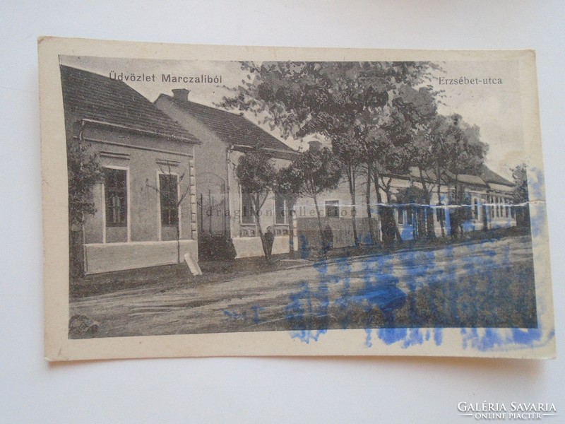 G21.334   Régi képeslap  MARCALI  Marczali Erzsébet utca 1920-30's