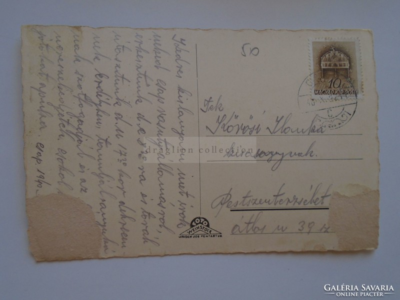 G21.330   Régi képeslap Balatonfüred Gyógyfürdő  Balatonszövetség üdülőháza  1942