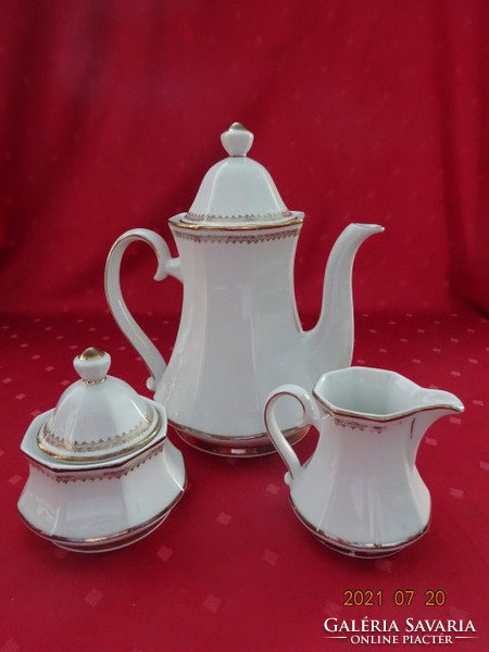 Winterling Bavarian German porcelain teapot. Sugar holder and milk spout. There are 4