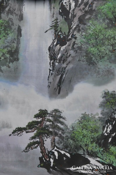 20.századi Koreai akvarell festmény