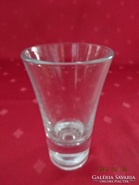 Üveg pálinkás pohár - Hubertusz, Unicum, magassága 8,7 cm.  2 db egyben eladó. Vanneki!