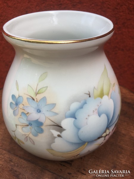 AQUINCUM-finom  festésű porcelán VÁZA-