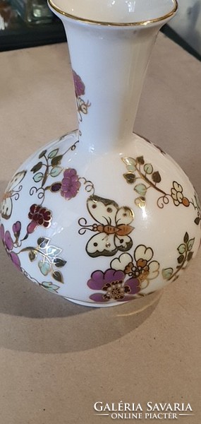 Zsolnay porcelán váza 14 cm magas, díszes darab