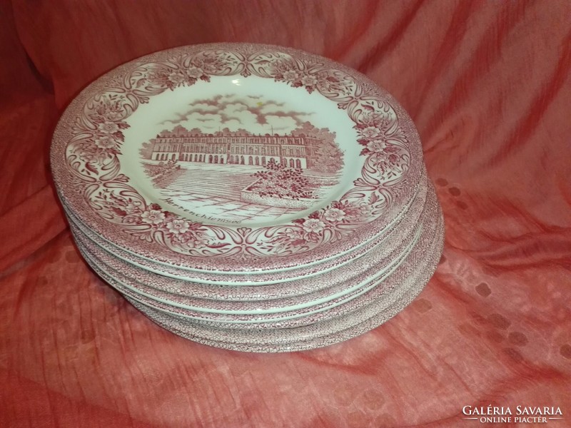 Angol porcelán süteményes tányér....20 cm.....8 db.