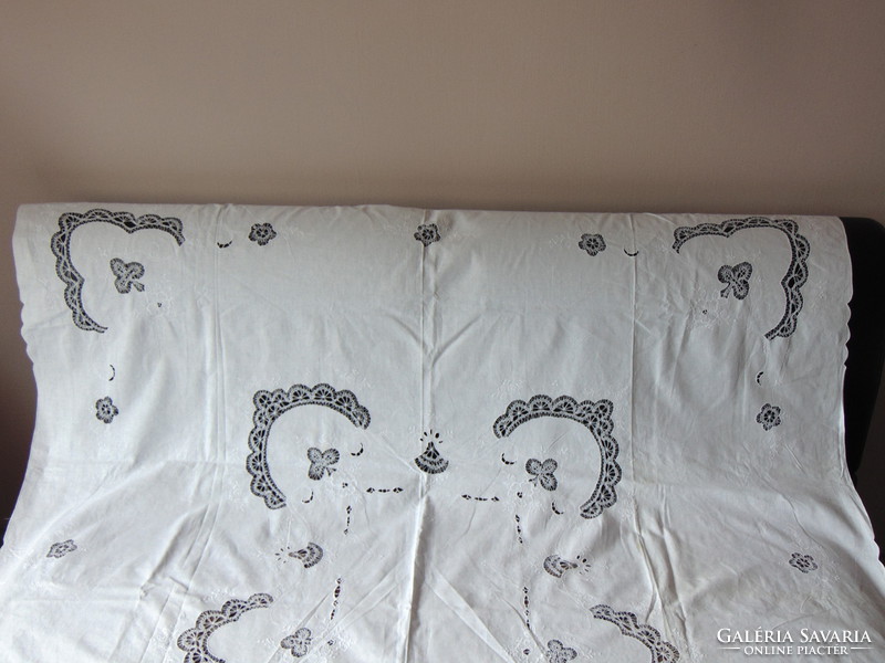 Antique tablecloth 262 x 178 cm rectangle