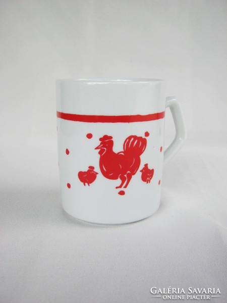 Zsolnay porcelain hen chick mug