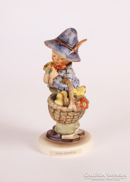 Húsvéti üdvözlet (Easter Greetings) - 14 cm-es Hummel / Goebel porcelán szobor