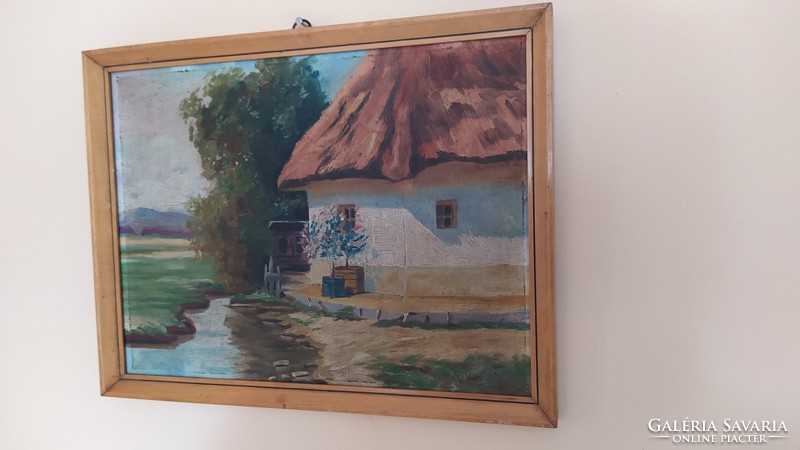 Nice painting p. With Kovács mark from 1935, oil on wood, 43x33 cm
