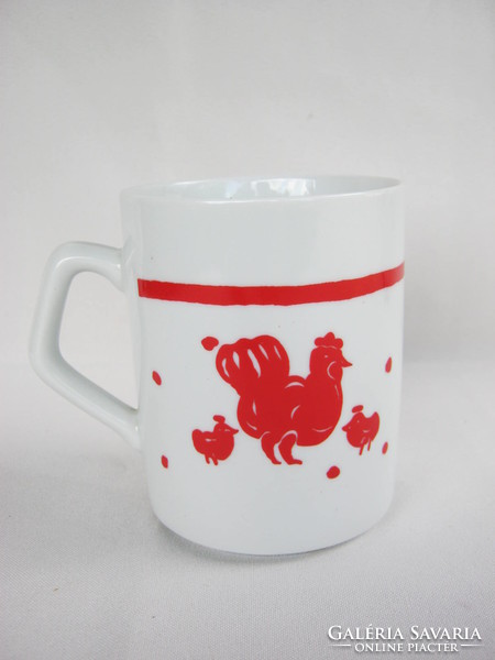 Zsolnay porcelain hen chick mug