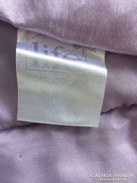 Levendula színű, halványlila selyem, bélelt ágytakaró 180 x 215 cm