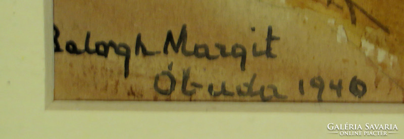 Balogh Margit : "Óbuda" 1940