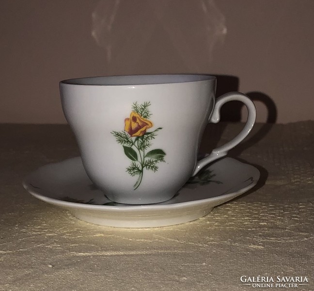 Kahla: Sárga Virágos Tea Készlet (6 fős)