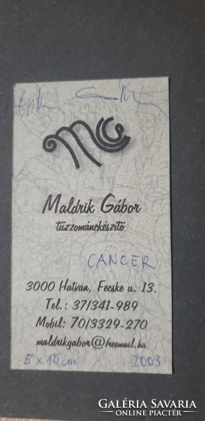 Gábor Maldrik / leo / cancer / fire enamel image