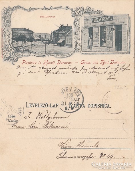 Croatia Daruvár 1899 rk Hungarian annexed territories