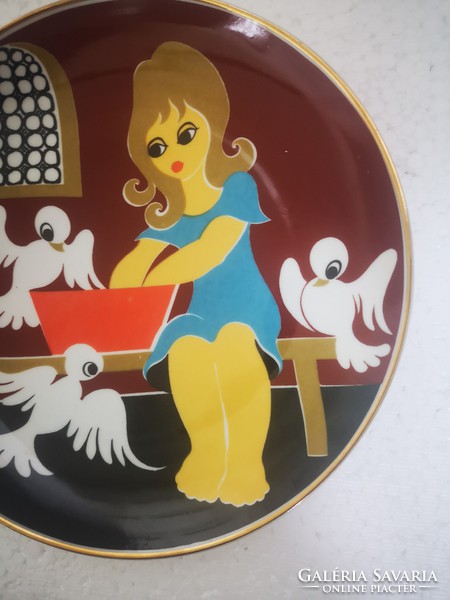 Retro midcentury vintage midcenturymodern lengyel porcelán mese tányér Hamupipőke
