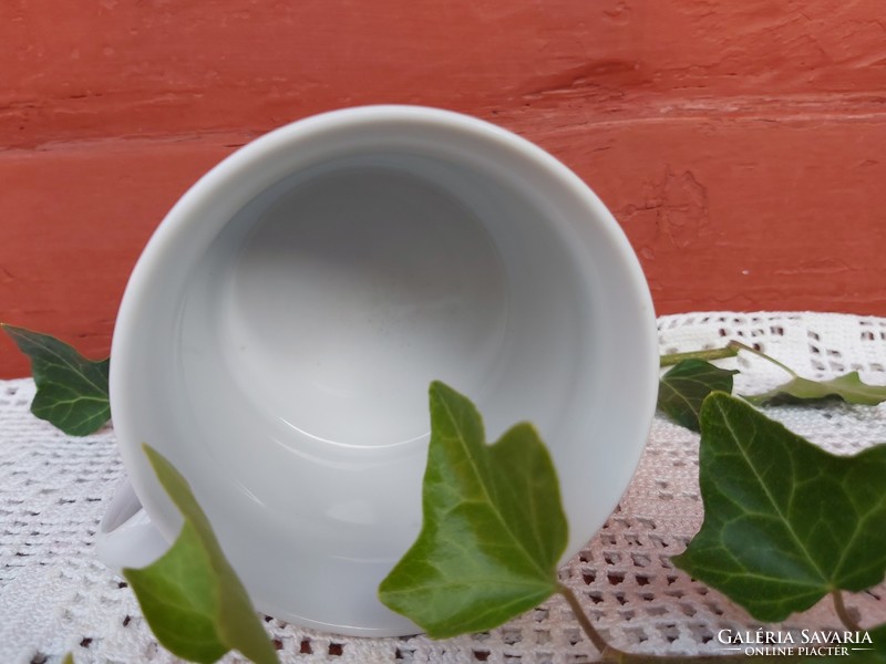 Rare zsolnay red patterned mug, nostalgia piece, cocoa mug