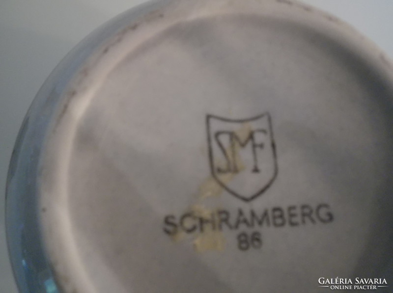 Mug - marked - 0.5 l - for grandma - ceramic - patterned on 3 sides - German - perfect