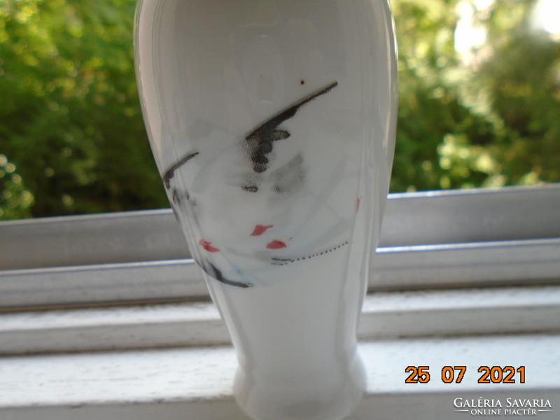Vase with oriental flying wild geese pattern