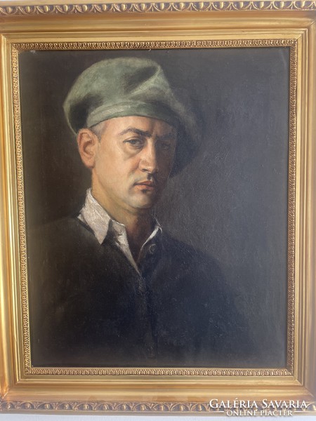 Iván Pólya, self-portrait