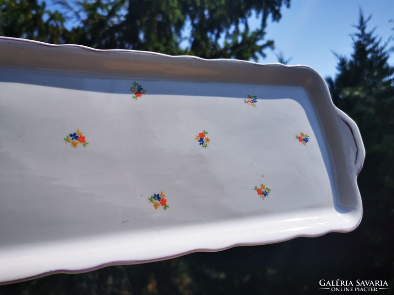 Antique zsolnay floral tray