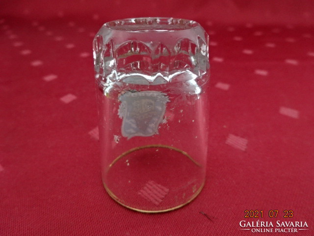 Üveg pálinkás kupica GRAZ felirattal és látképpel, magassága 5 cm. Vanneki!
