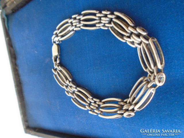 Serious thick and wide 925 silver bracelet goldsmith work