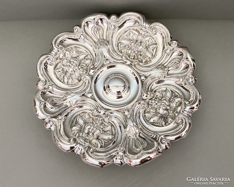 Beautiful, antique, silver-plated offering.