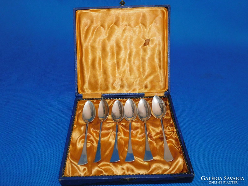 Set of 6 silver tea spoons 168g 14.5cm