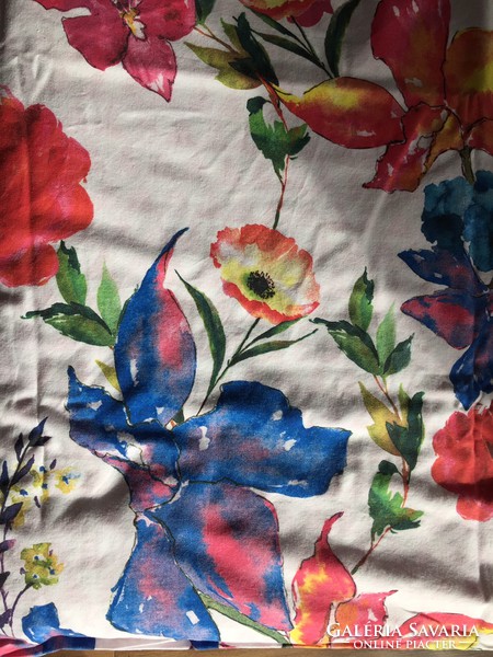 Watercolor effect, floral double duvet cover, in very nice condition